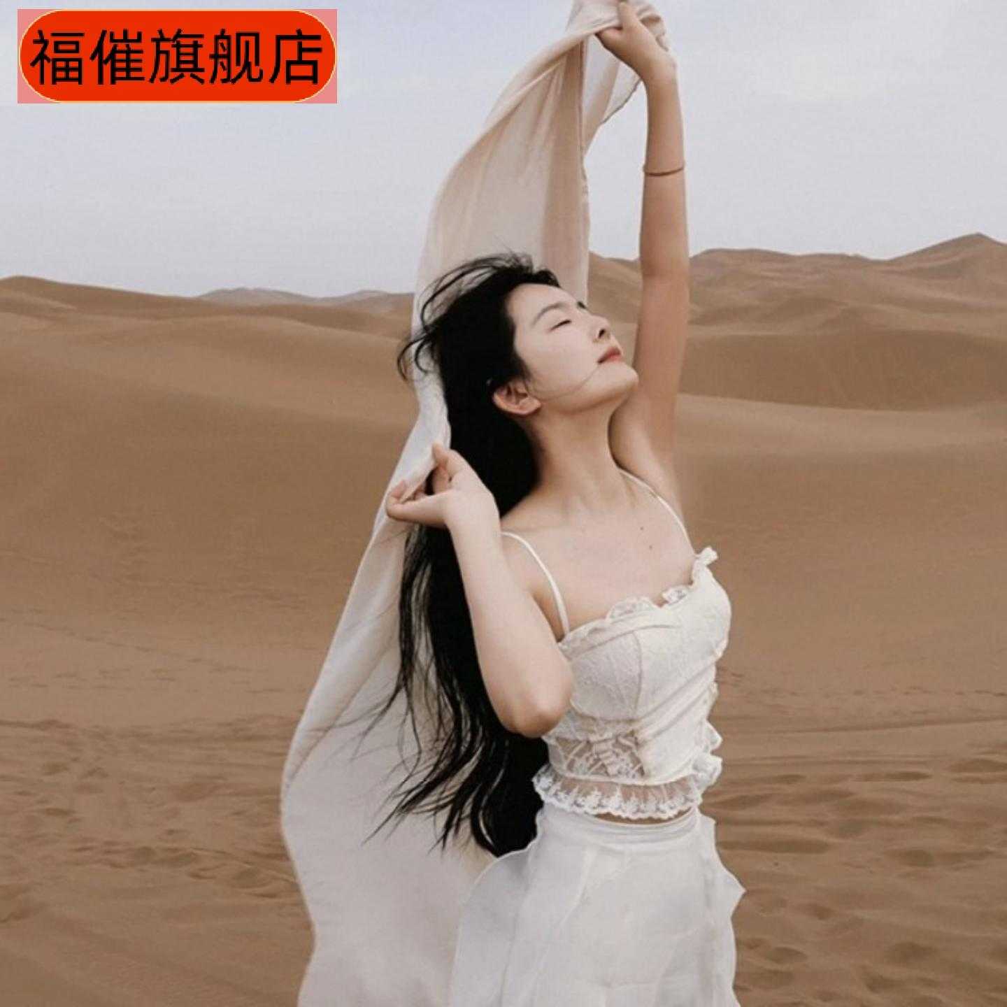 大西北民族风川西旅游文艺薄款棉麻围巾女穿搭氛围感丝巾披肩外搭