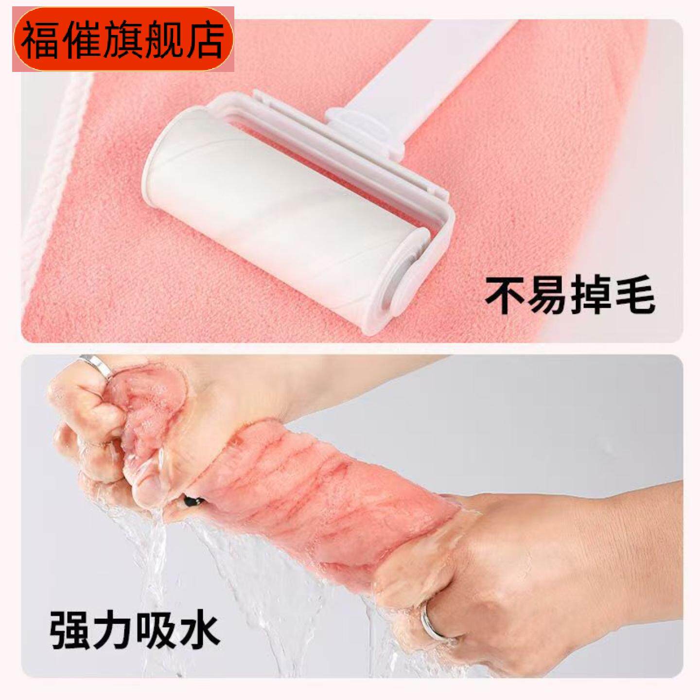 干发帽女用双层加厚吸水速干帽珊瑚绒干发巾擦头毛巾浴帽包头毛巾