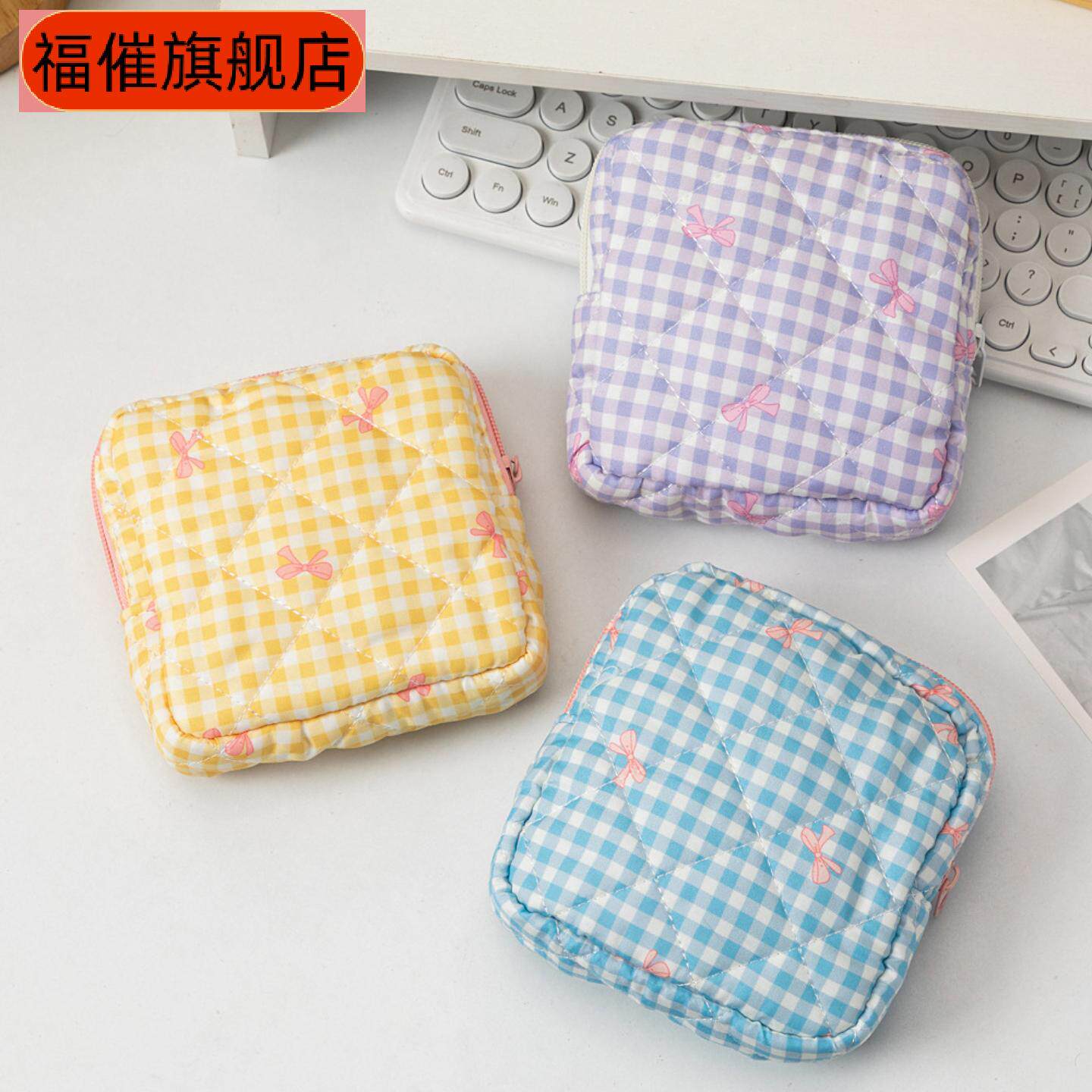 经典爱心洗漱旅行化妆包草莓桃心花卉收纳包棉质口红女士包包