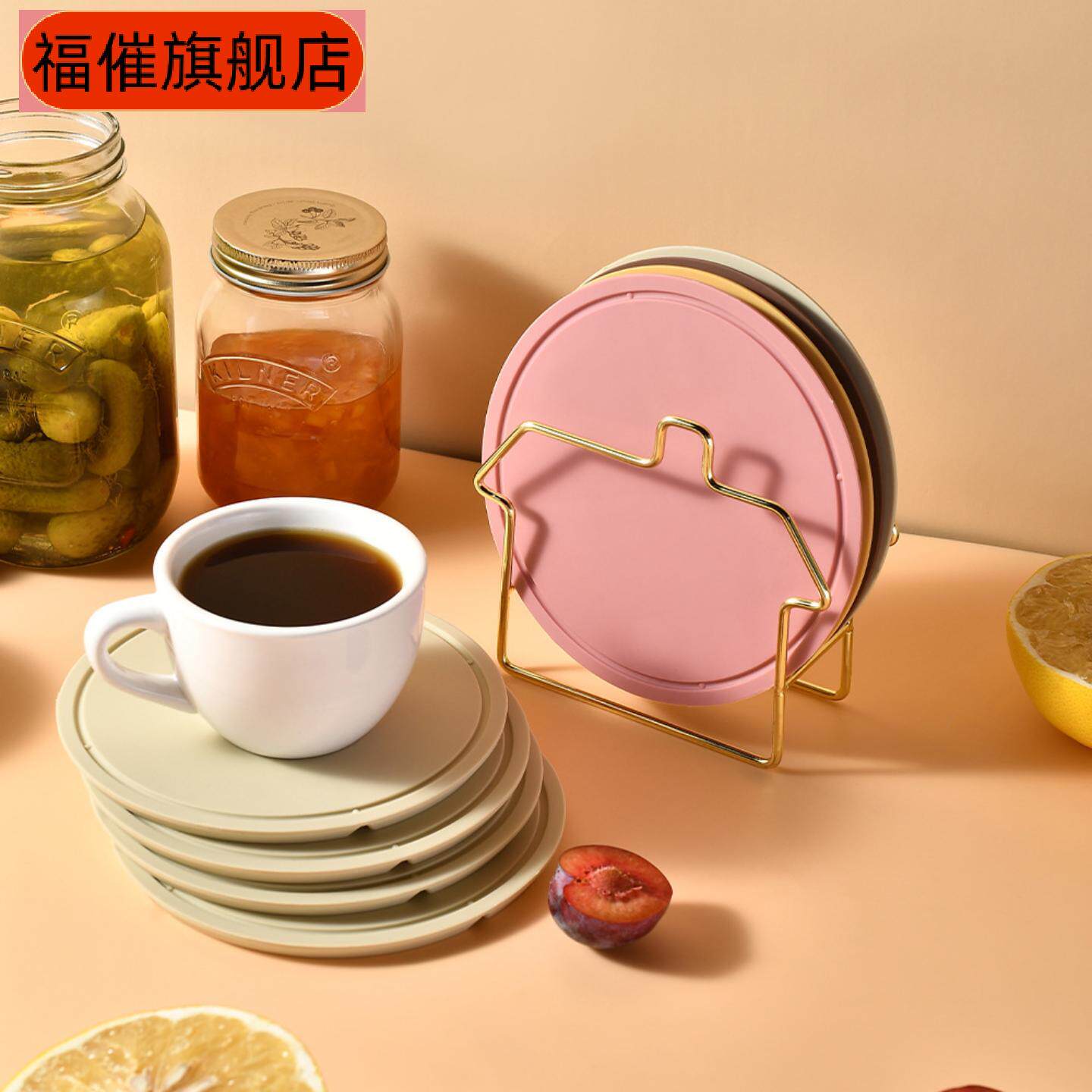 硅胶耐高温隔热垫餐桌防烫杯垫用