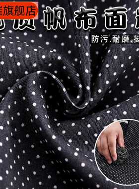 洋气帆布长袖厨房防污耐脏围裙女