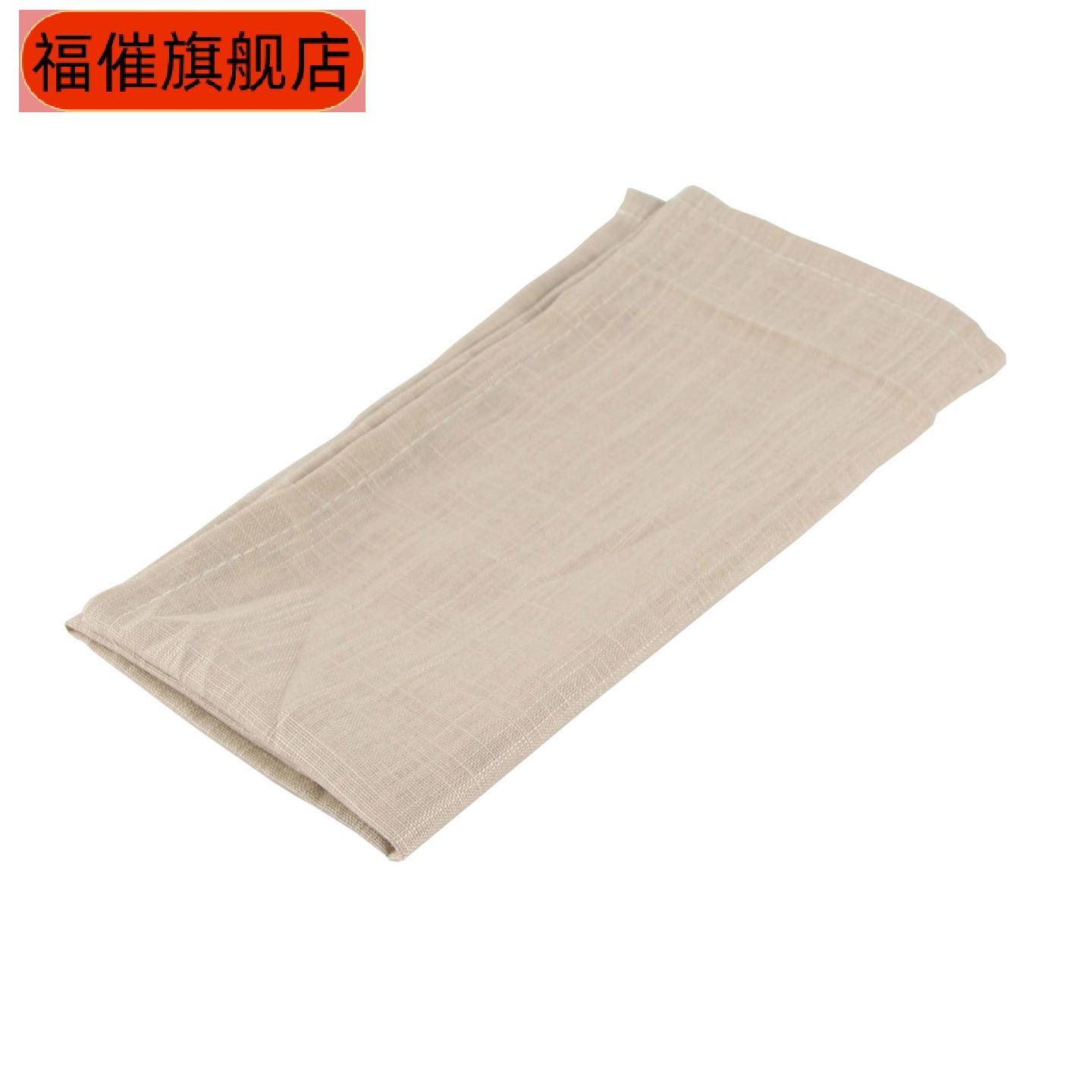 多色纯色竹节亚麻餐垫隔热茶巾30