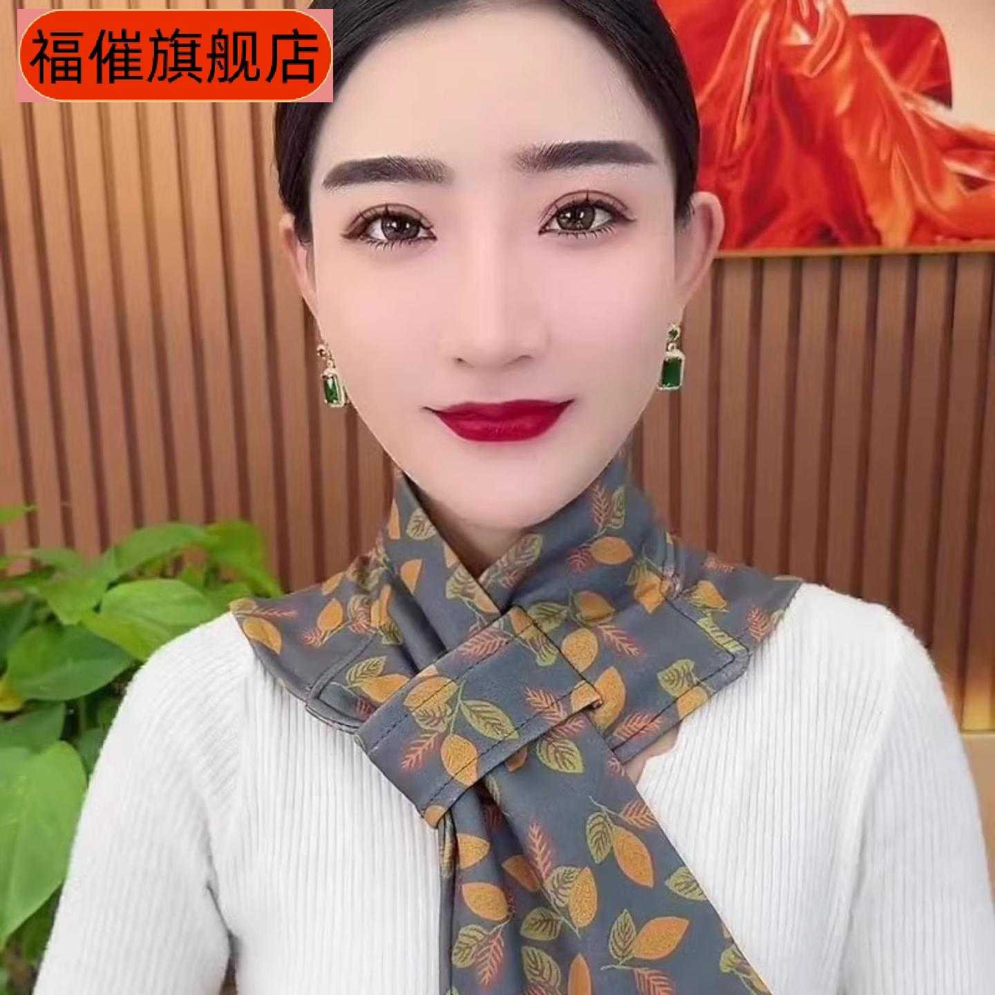 新款德绒带兜护颈围脖防寒百搭时尚脖套防风保暖围巾秋冬洋气护颈