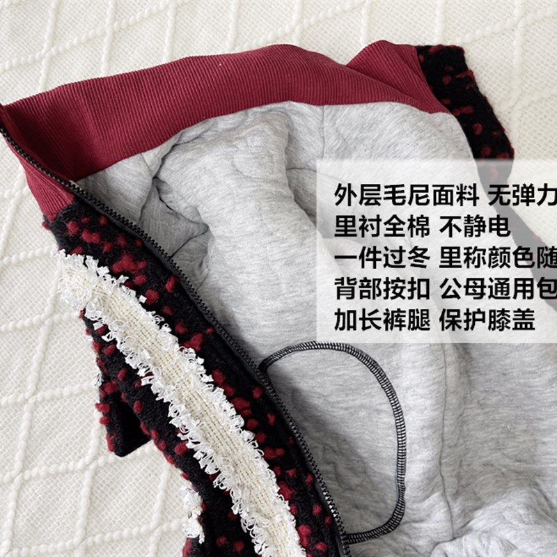 狗狗冬装加厚包肚中棉香犬泰寒比熊雪纳瑞防迪全小保暖棉大衣