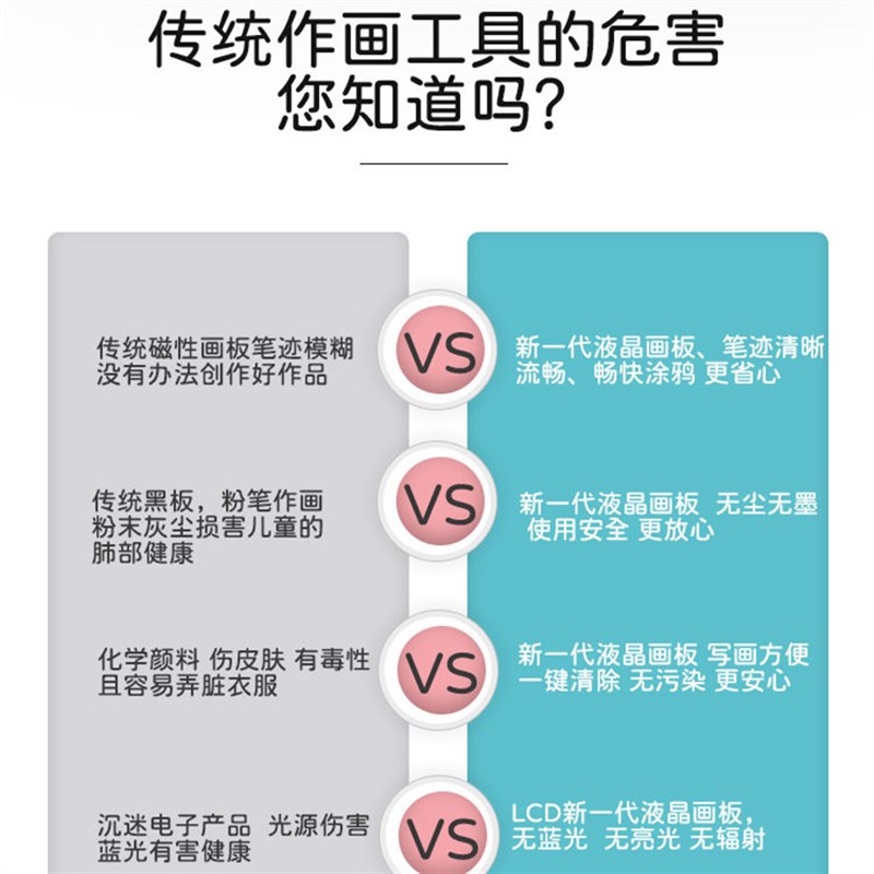 大尺寸充电20寸液晶绘画板儿童涂鸦电板子写字板彩色小黑板手写板