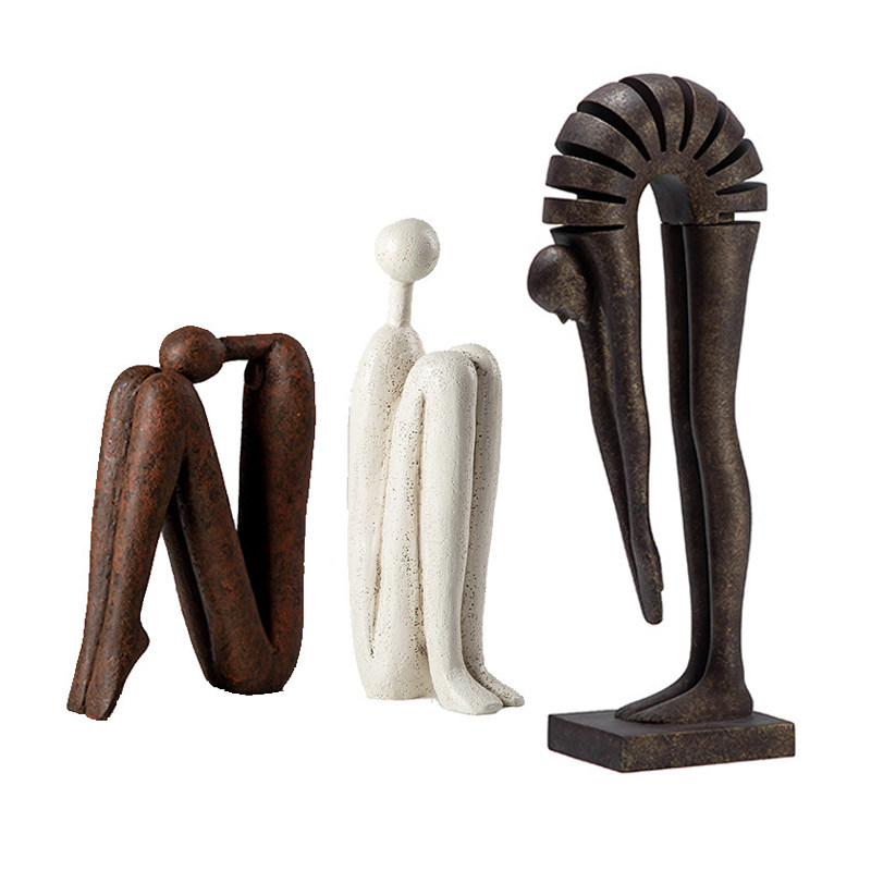 现代极简人物抽象雕塑摆件家居样板房间售楼处书房客厅电视柜装饰,家居饰品,装饰摆件,淘宝优惠券,粉丝福利购,淘宝优惠卷