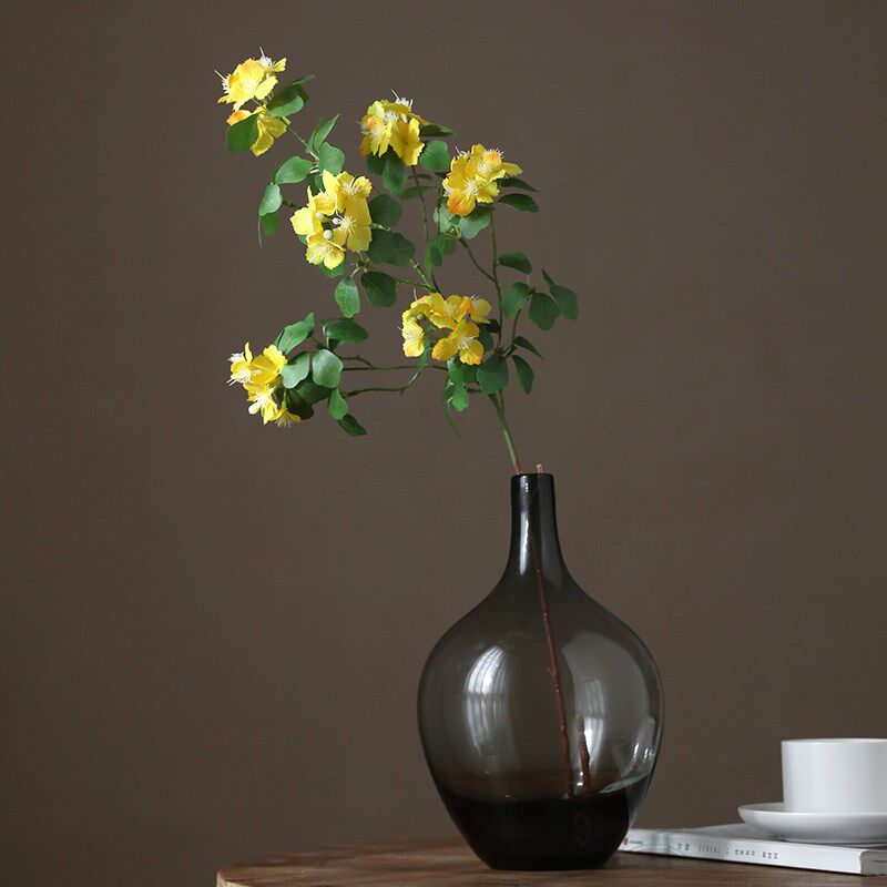 泰环 观音莲仿真花假花单枝绢花室内家居插花摆设客厅玄关高级感