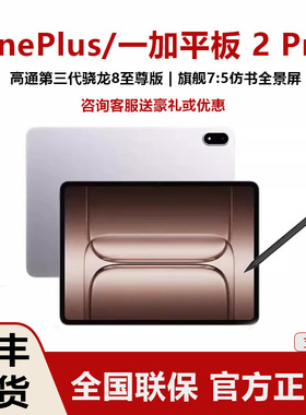 OnePlus/一加 平板 2 Pro骁龙8至尊版芯片高刷原彩屏平板电脑学生
