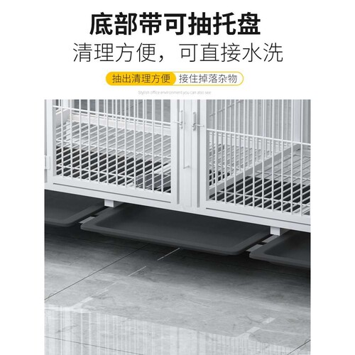 狗笼子小型犬猫笼子室内宠物围栏家用大双三层繁殖育子母笼带隔断