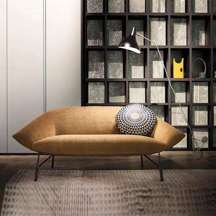 轻奢极简设计师人休闲椅客厅卧室双人沙发咖啡厅阳台懒人沙发椅