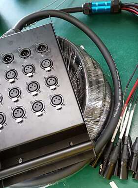 8/12/16/24/28/32路30M卡农接线盒多通道舞台线多芯卡侬线音频线