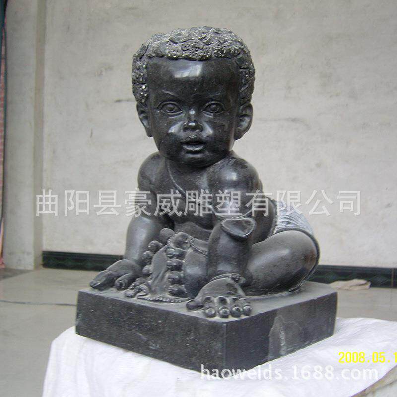 供应大理石雕刻石雕欧式西方人物雕塑室内外观赏摆件青石娃娃现货