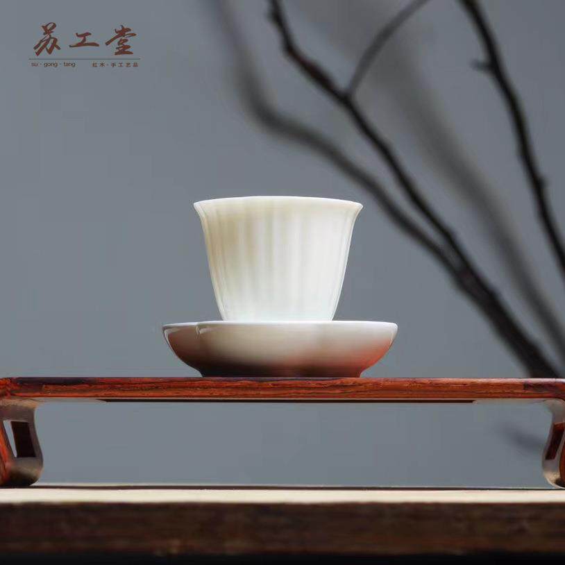 红酸枝书卷长方台底座 古韵时尚紫光檀小茶桌轻奢紫光檀茶台