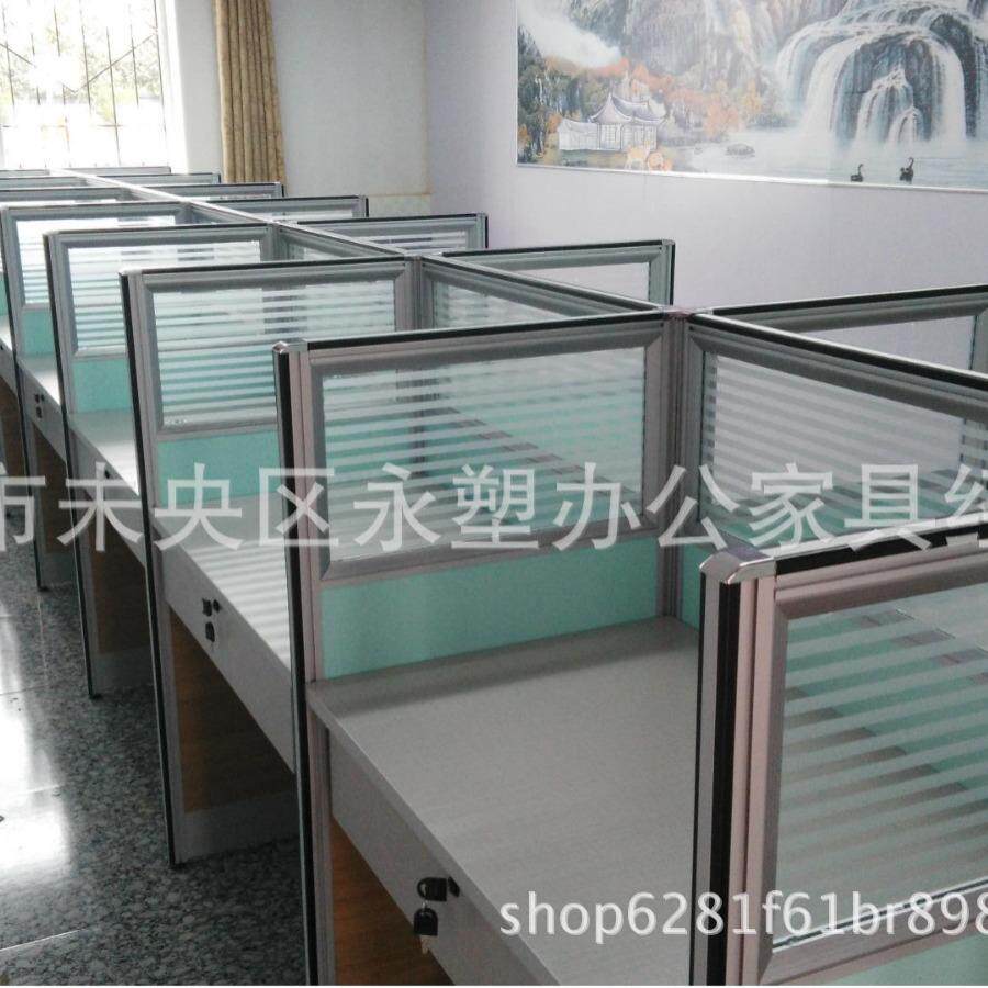 直销板式现代简约屏风职员办公桌组合隔断办公桌加抽屉