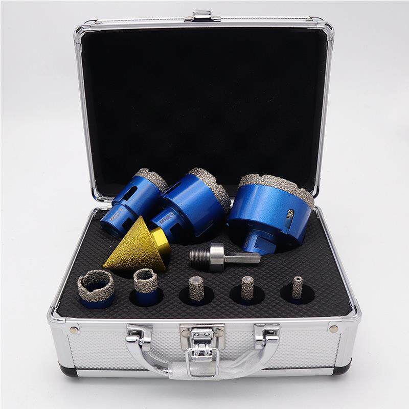 M14钎焊开孔器50mm倒角器套装金刚石石材瓷砖打孔角磨机钻头跨境