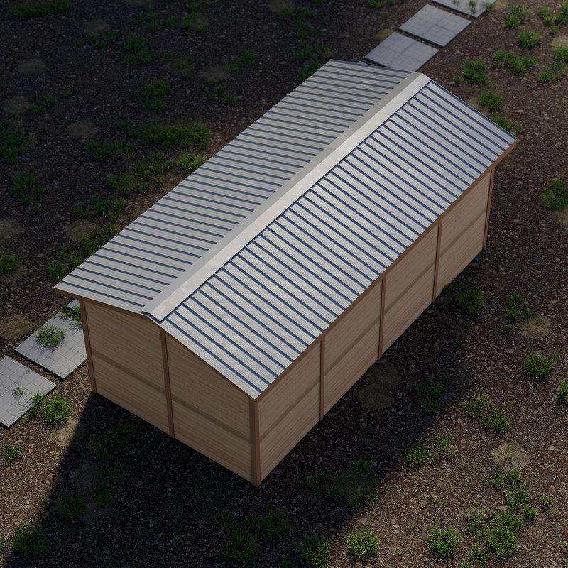 室外储物工具房 简易房 花园杂物间小木房 组装临时木屋定 制
