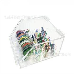 外贸产品结扎圈放置盒 橡皮圈收纳盒 橡皮链放置盒