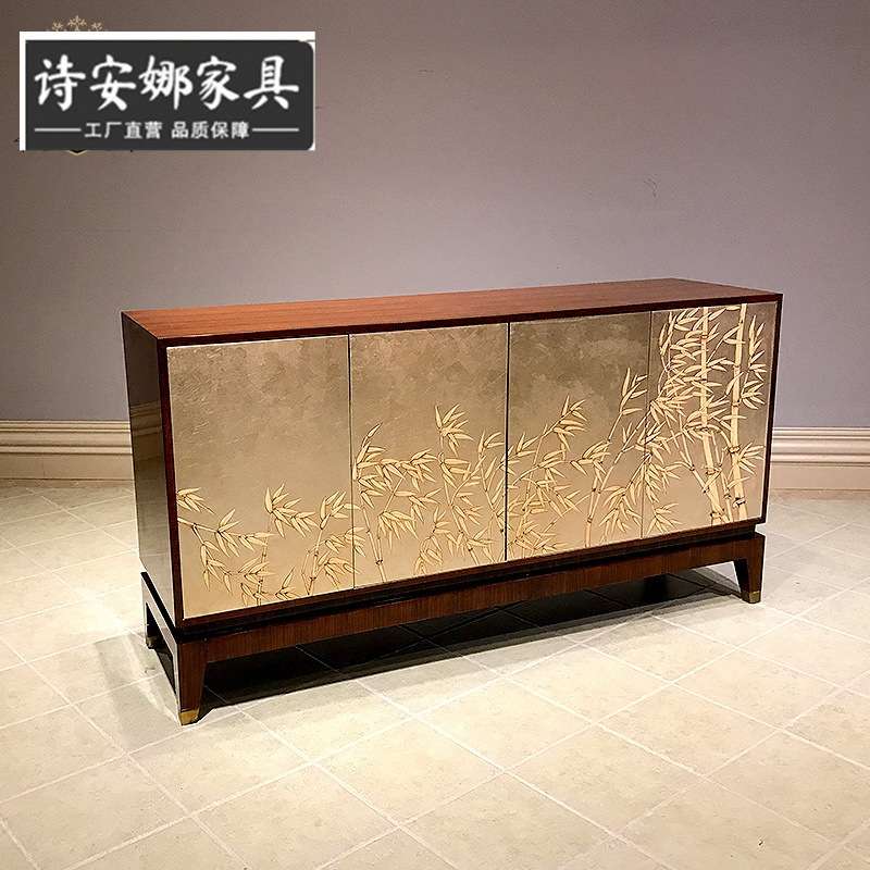 英式古堡纯手工彩绘节节高升餐边柜亚历山大卧室电视柜欧式斗柜
