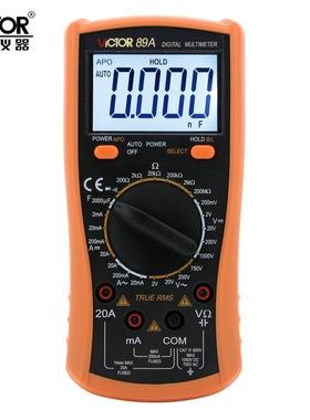 胜利万用表VC89A测电压电阻电流电容二极管VC89B可测温度