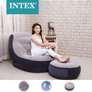 INTEX68564充气沙发懒人榻榻米沙发椅可折叠户外休闲沙发床充气床
