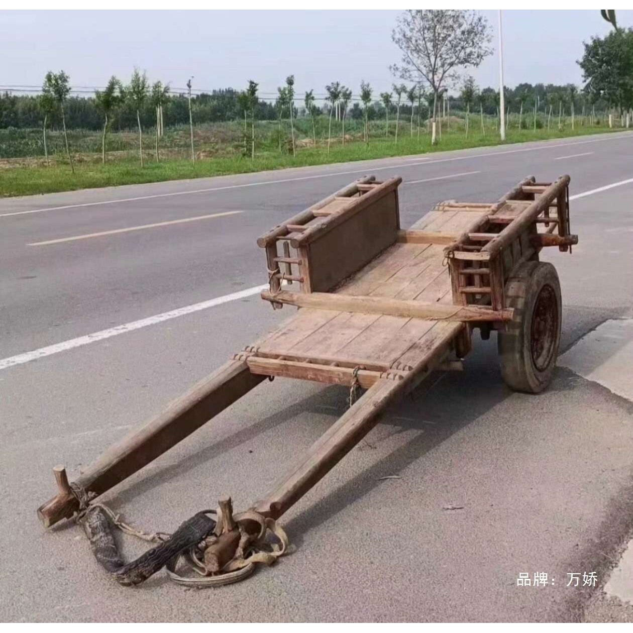 民俗老物件怀旧老农具老马车老式牛车旅游景区度假村影视道具，