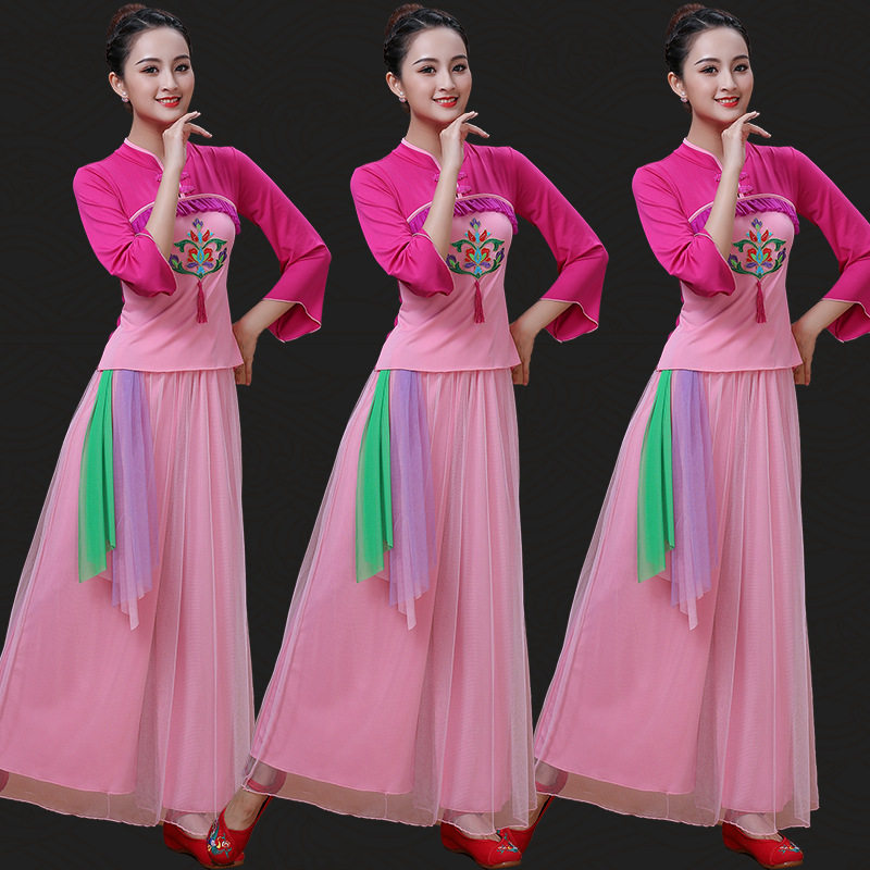 2026新款广场舞蹈服装套装女中老年古典舞演出服舞台服装高品质