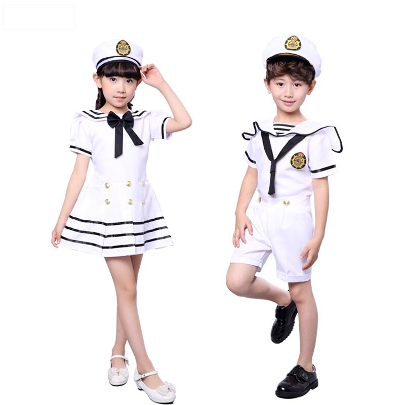 2026新款儿童合唱服军装水手表演男女童小海军幼儿水兵舞蹈演出服