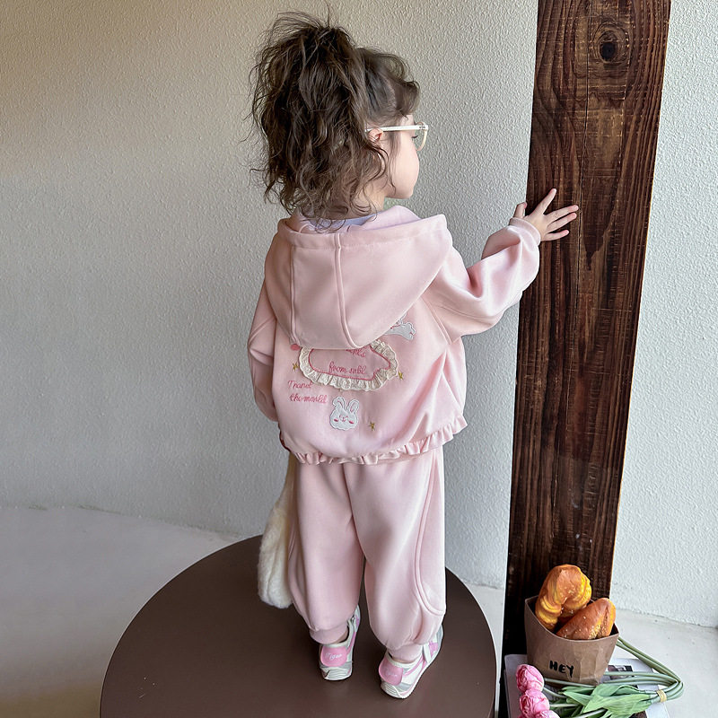 2026新款女童套装春装洋气儿童休闲运动卫衣两件套女宝宝春秋