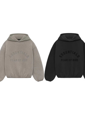 2025新款童装FOGESSENTIALS秋冬中大童加绒连帽