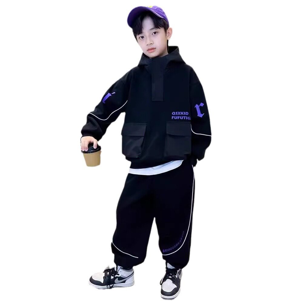 2026新款男童套装春秋款秋季卫衣中大儿童男孩秋装痞帅气时髦