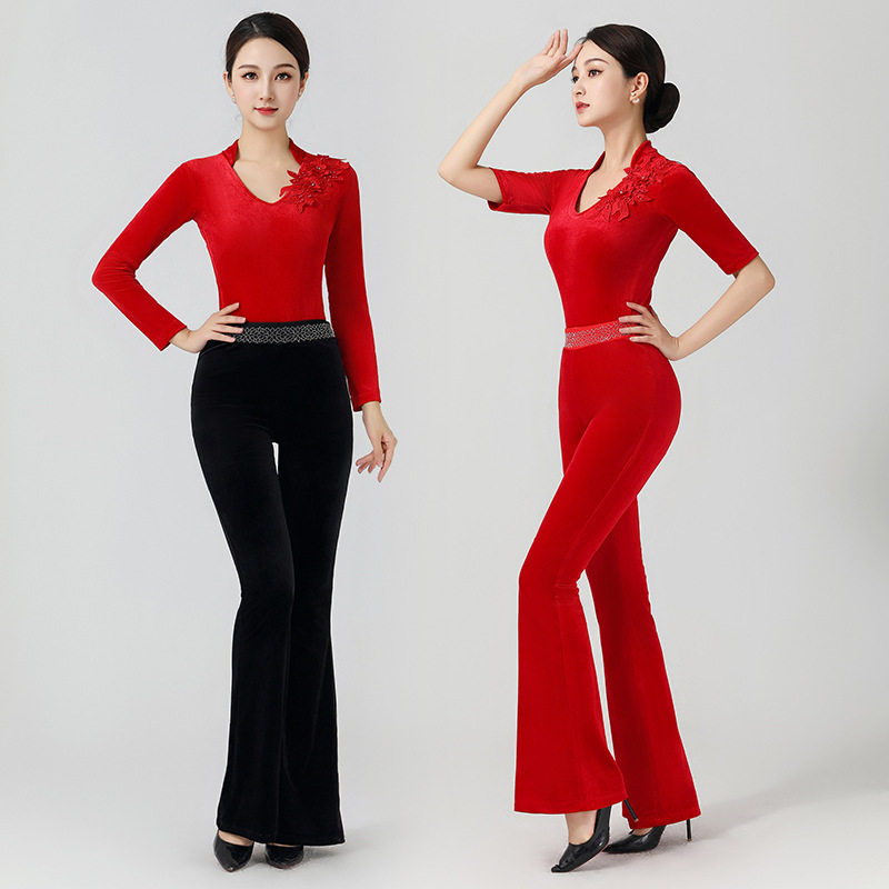 2026新款形体训练服装女优雅仪态礼仪感专业导师形体课走秀高