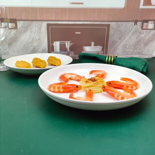 盘子菜盘家用10寸大号装菜大盘子11圆形碟子蒸鱼头盘大盘鸡专用盘