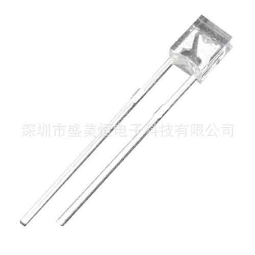 LED发光二极管 方形 2X3X4mm（白发白）透明 方形 直插灯珠