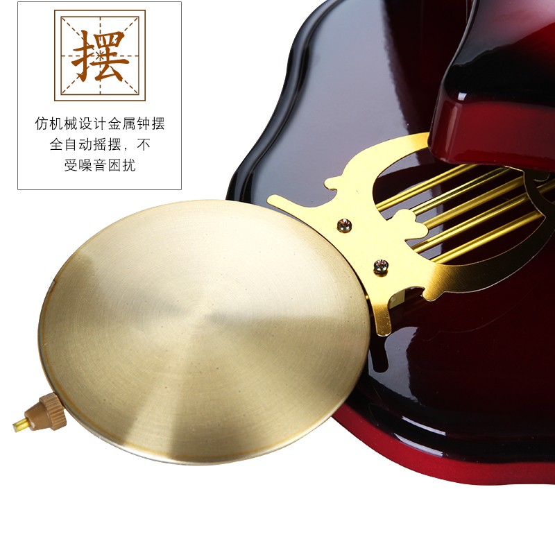 船家挂钟静音创意地中海摆摇钟表现代客厅卧室儿童房舵用石英钟