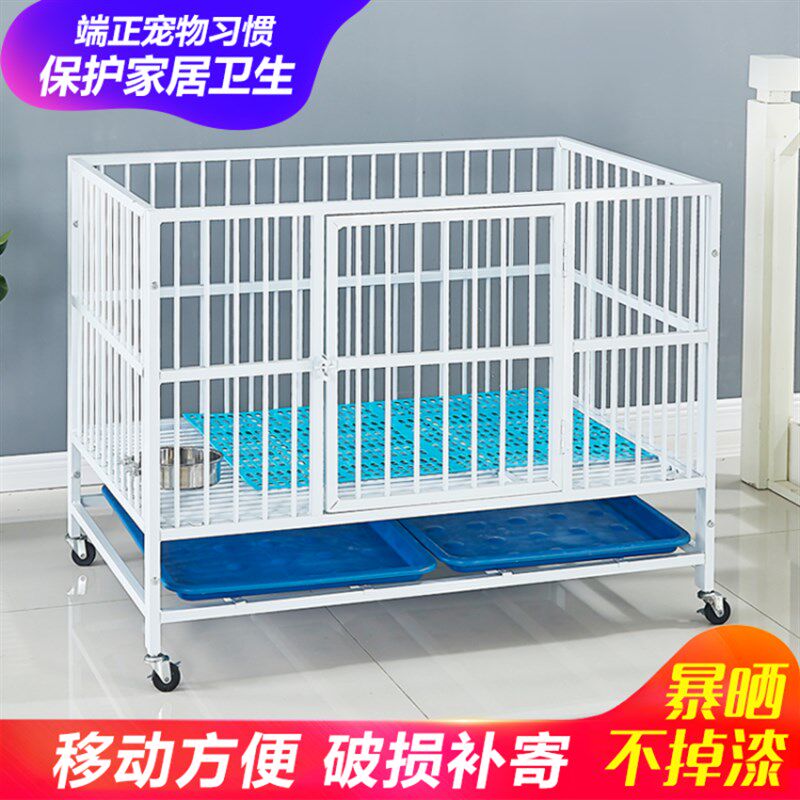 镀锌狗笼子加厚穿管跑床小型犬型大中犬展示笼室内宠物店寄养狗狗