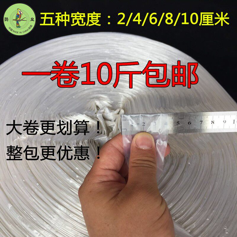 透明白色细绳大盘捆扎绳包装绳塑料打包绳玻璃绳鹦皇塑料撕裂绳带