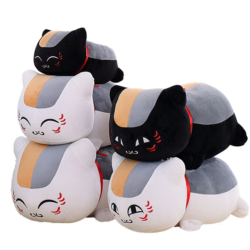 娘口三三夏目抱人帐猫咪玩师公仔毛绒老具可爱娃娃玩偶睡觉友枕女