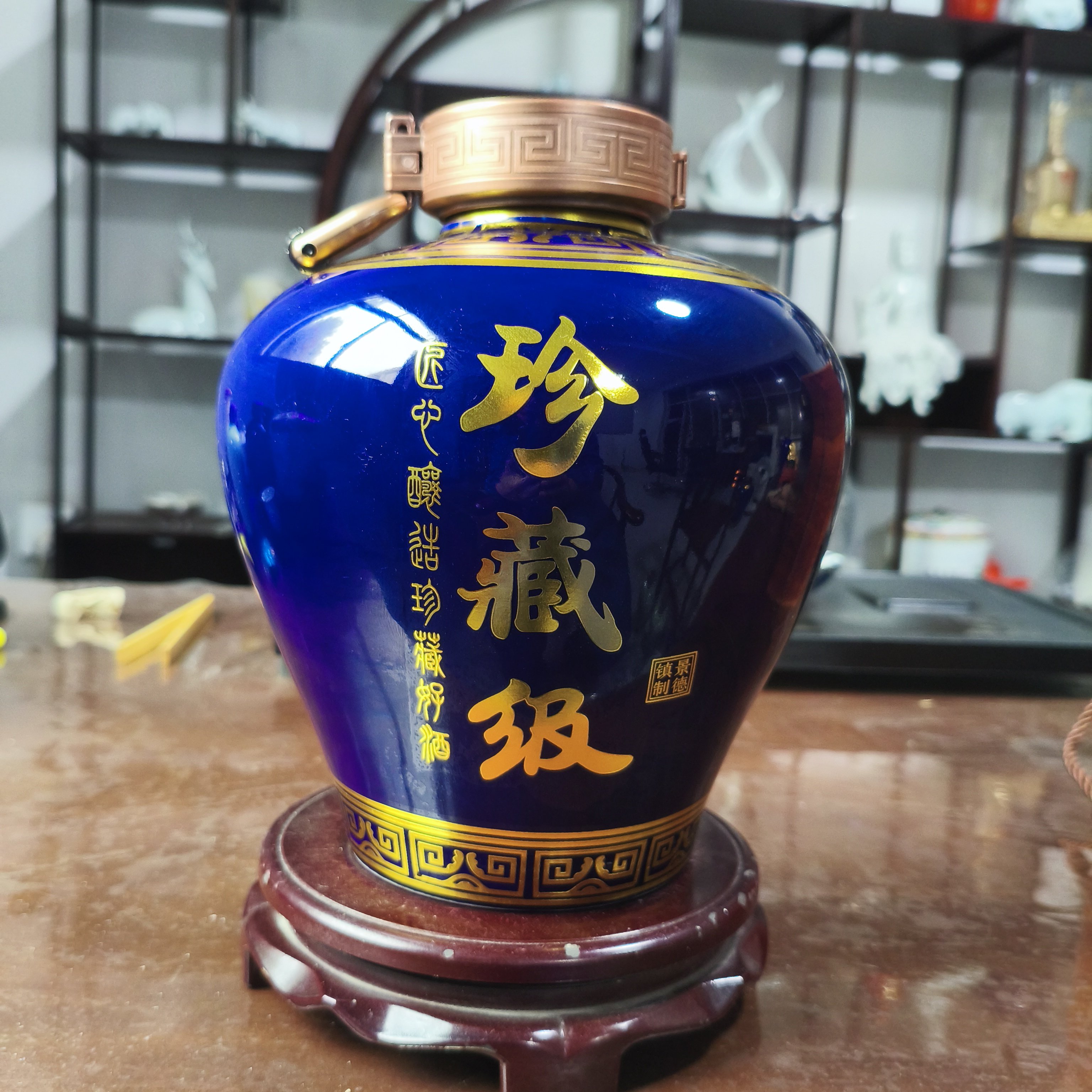 高端珍藏景德镇陶瓷5斤家用泡酒专用密封空酒坛子酒瓶可定制酒坛