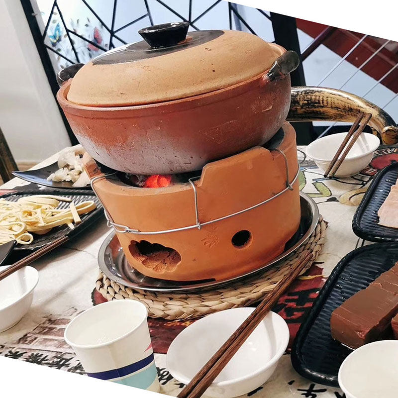 碳炉子港式木炭火锅煲打边炉红泥炉小炭炉老式瓦片烧烤煲汤烧炭炉