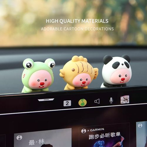 汽车中控台摆件可爱卡通loopy小海狸露比屏幕显示屏装饰车内饰品