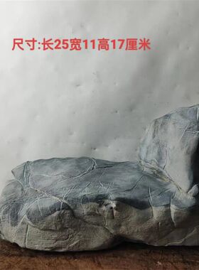 天然原石灵璧石盆景石 鱼缸造景龟纹石根抱石 花盆造景  盆景石料