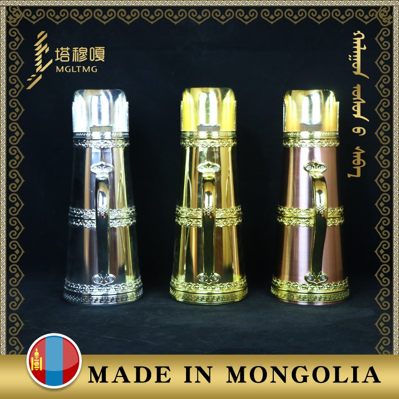 蒙古铜合金雕花复古壶家用保温暖壶塔穆嘎祥瑞民族奶茶壶藏族当布