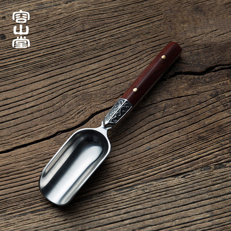 茗扬大马士革茶勺匙钢茶道六君子茶则茶铲整套功夫茶具配件
