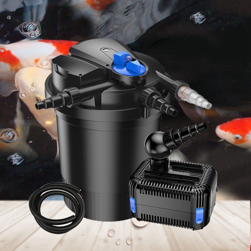 森森24V低压鱼池过滤器水循环系统过滤桶水净化外置鱼缸过滤