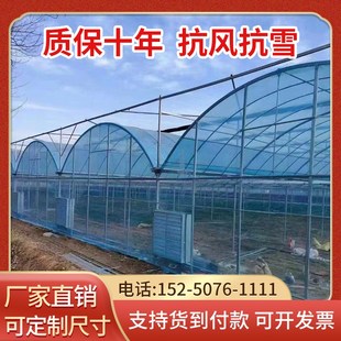 蔬菜大棚钢管骨架椭圆管钢架温室苗木种植连体大棚连栋大棚养殖