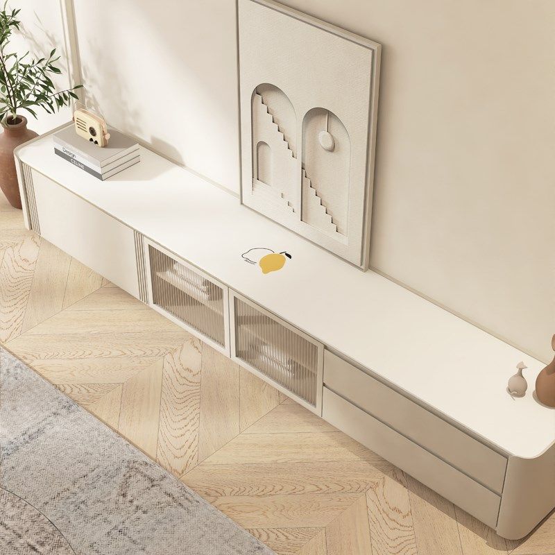 奶油风电视柜台面保护垫酒柜垫子防水防滑茶几垫餐边柜桌垫高级感