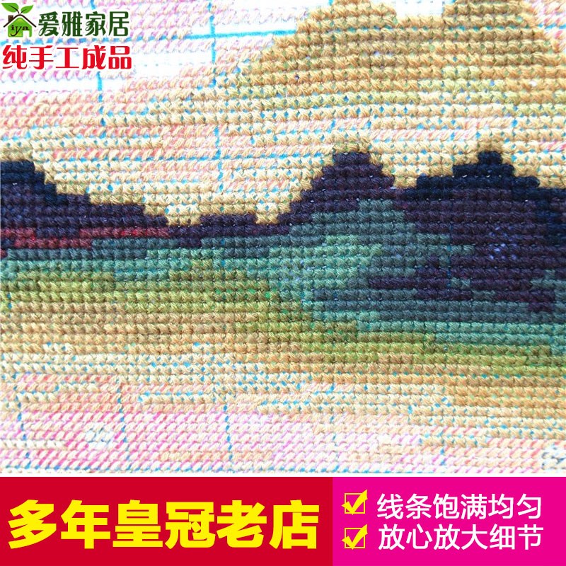 2024年新款的沁园春盛世长城工字绣成品纯手十绣好绣出售客厅大画