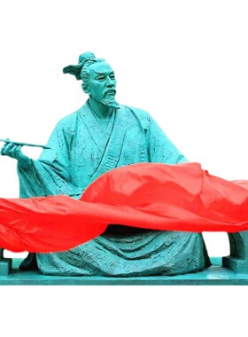 王古之雕塑定制名代书法家艺术品铸铜雕像大型历史羲人铜塑像摆件