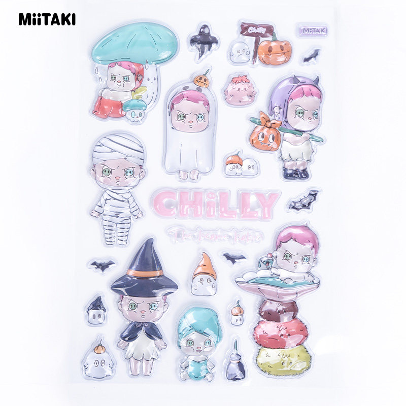 chilly 3D立体浮雕贴卡通水晶贴高透明贴纸可爱手机壳箱包小贴纸,模玩/动漫/周边/娃圈三坑/桌游,谷美,淘宝优惠券,粉丝福利购,淘宝优惠卷
