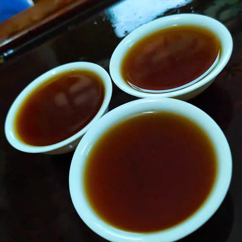 茶王寨糯米香普洱熟茶牛皮纸包装方砖沱茶勐海古树茶1斤2罐浓香型